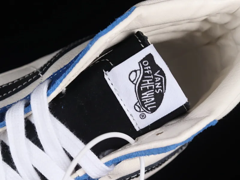 All categories Vans Vans series Vans Hi Vans high-top Vans SK8-Hi Anaheim series Vans official blue and white color matching high-top vulcanized sneakers VN0A4BVB21R